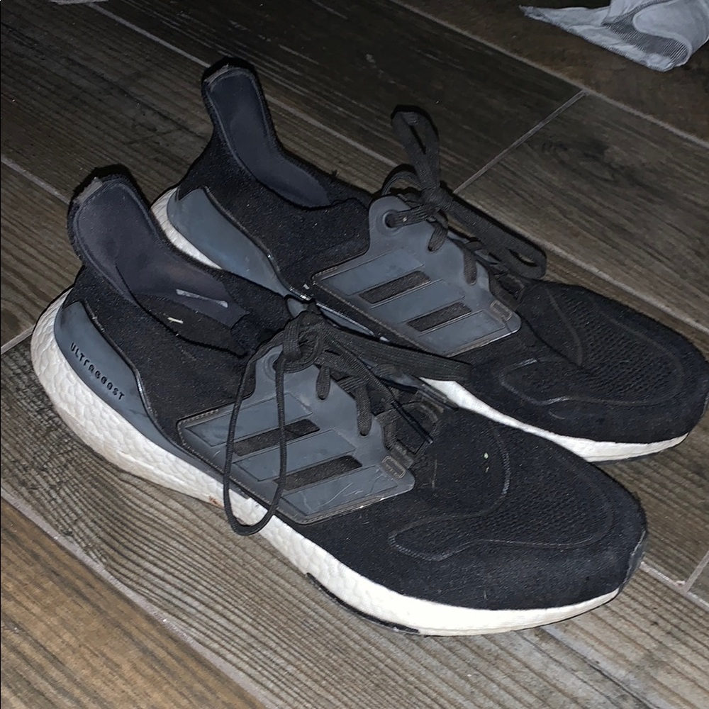 adidas Black and Gray Athletic Shoes
